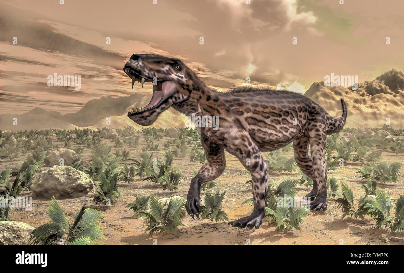 Lycaenops dinosaur - 3D render Stock Photo