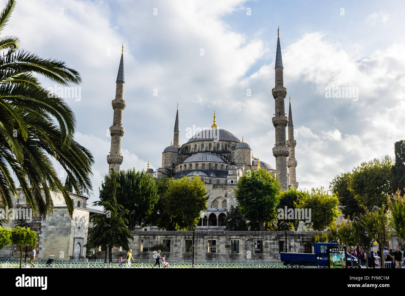 View on Blue Mosque in Istanbul Stock Photo - Alamy