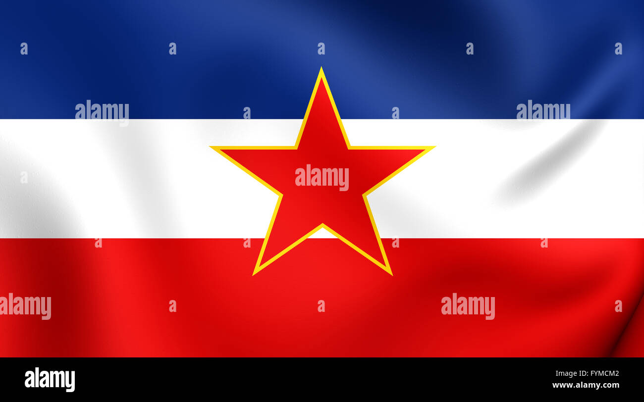 Flag of Yugoslavia. Close Up Stock Photo Alamy