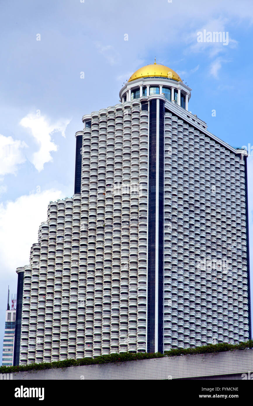 bangkok terrace thailand in office district palaces gold dome Stock ...
