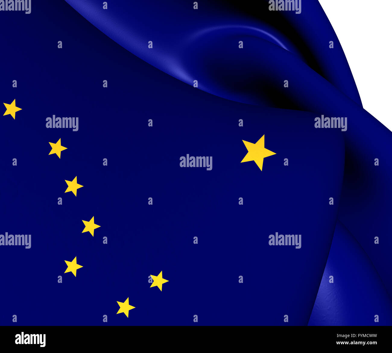 Flag of Alaska. Close Up Stock Photo Alamy