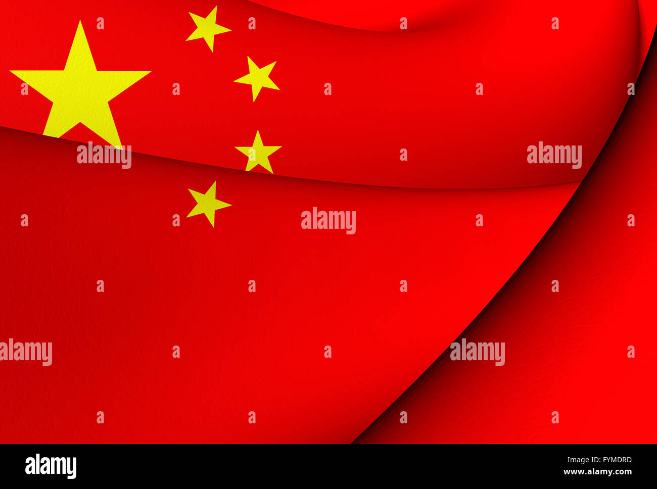 China flag close up hi-res stock photography and images - Alamy