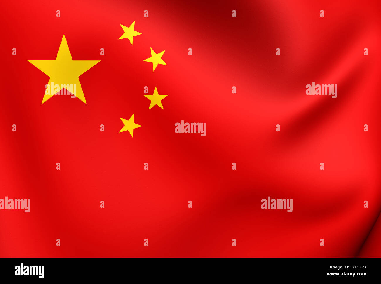 China flag close up hi-res stock photography and images - Alamy