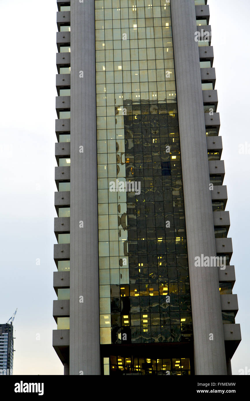 thailand in bangkok office district palaces abstract terrace sky Stock ...