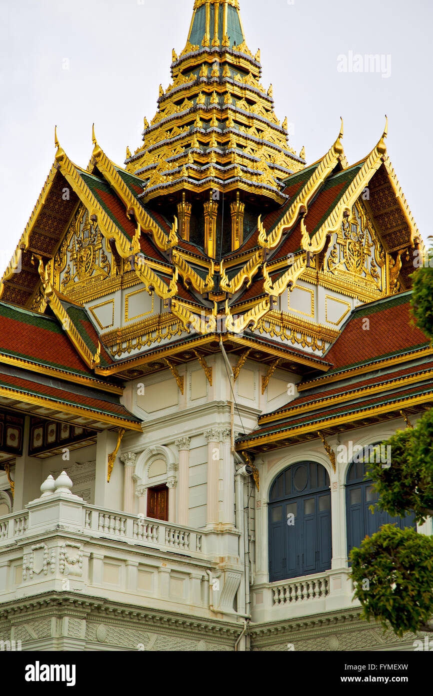 thailand asia in bangkok rain tree colors religion mosaic Stock Photo ...