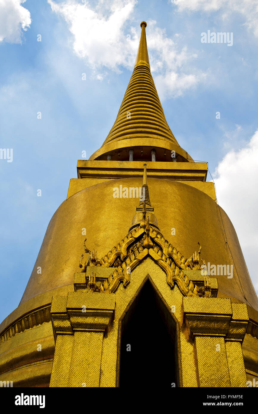 thailand in bangkok rain temple abstract religion mosaic Stock Photo ...