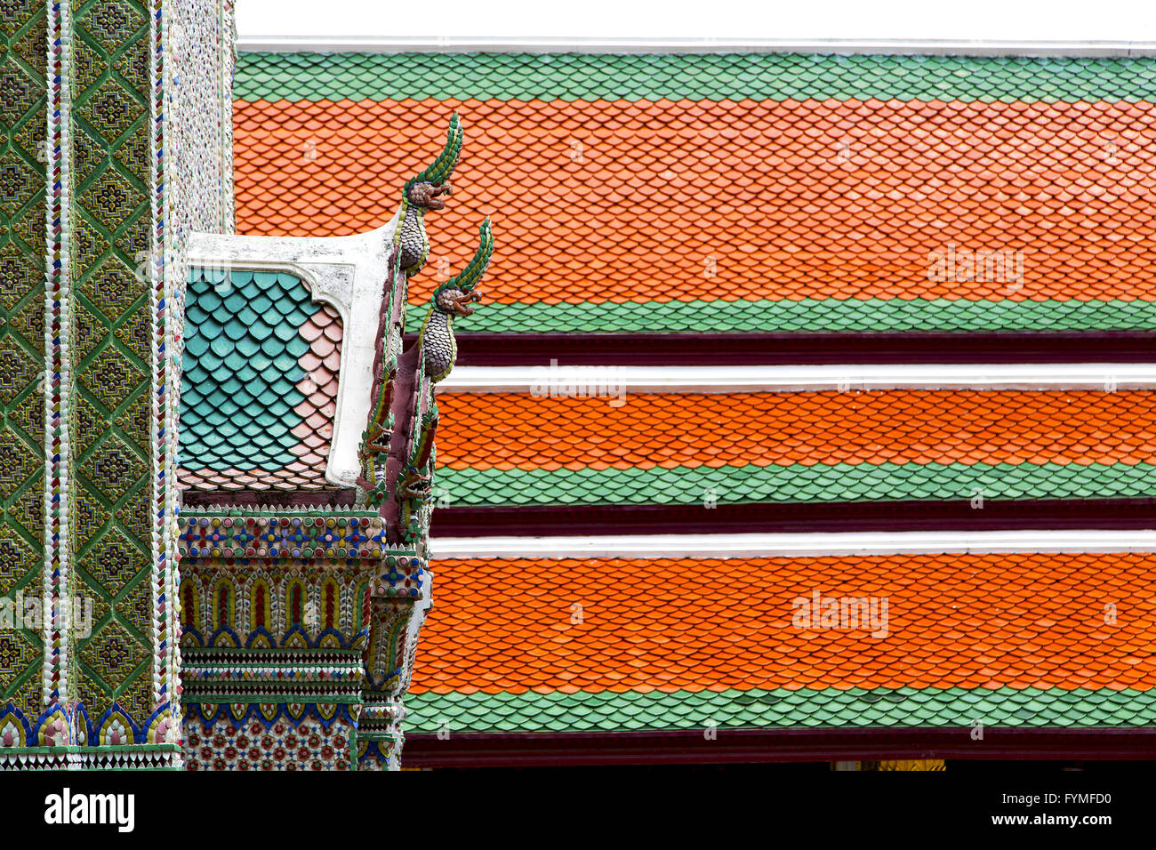 bangkok in the temple sky and colors religion mosaic Stock Photo - Alamy
