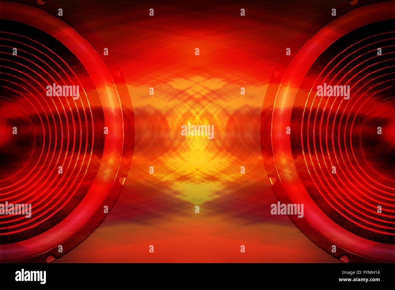 Red sound wave background hi-res stock photography and images - Alamy