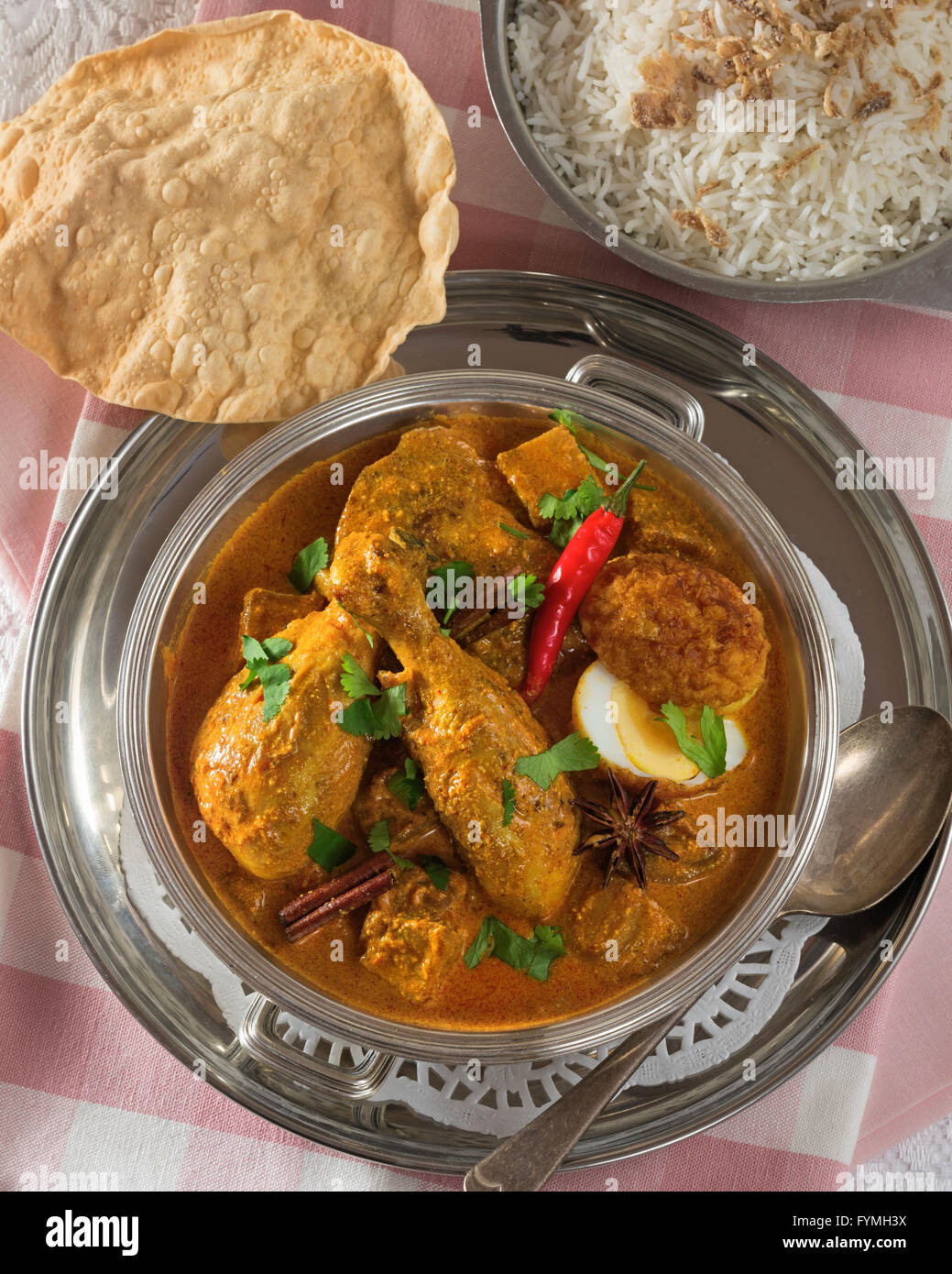 Dak bungalow chicken curry. Anglo Indian food Stock Photo