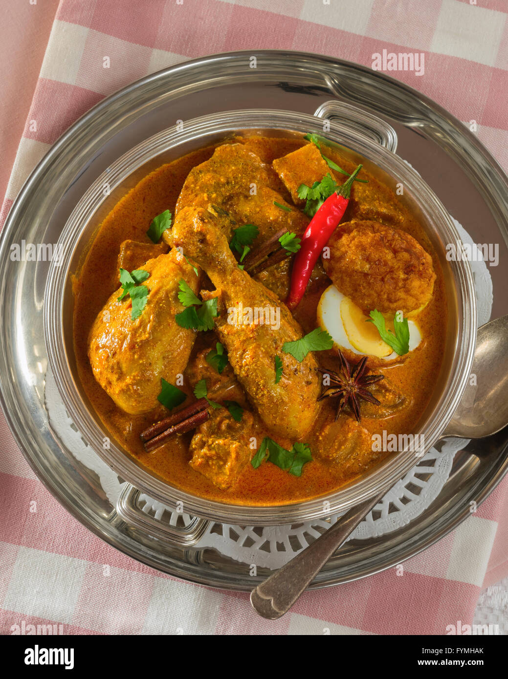 Dak bungalow chicken curry. Anglo Indian food Stock Photo