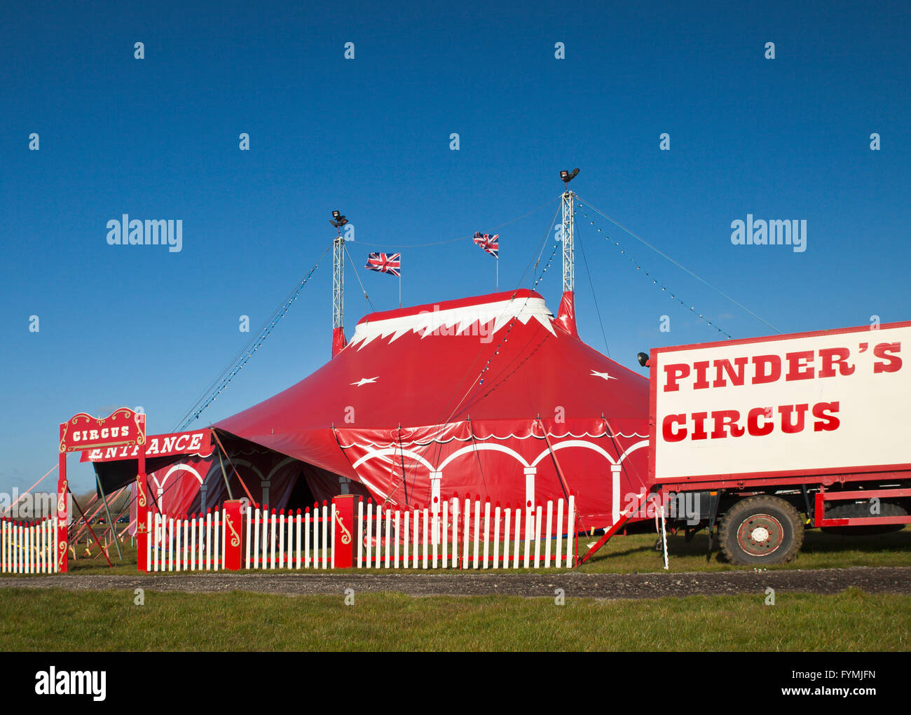 Pinders circus tent. Stock Photo