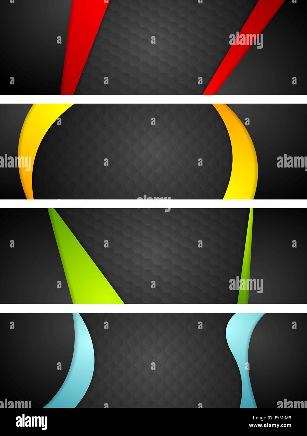 Abstract black tech banners hi-res stock photography and images - Alamy