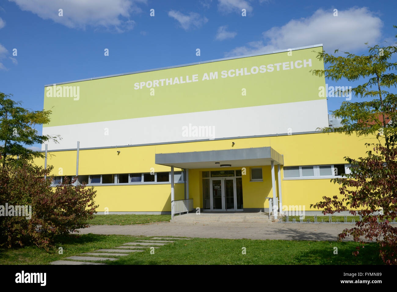Sporthalle am Schlossteich, Chemnitz, Sachsen, Deutschland Stock Photo