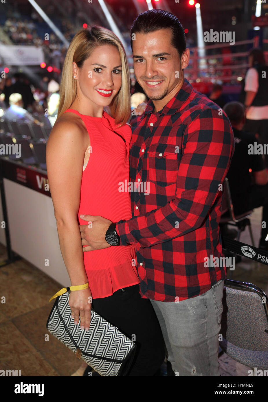 Angelina Heger with friend Chrissi Stock Photo - Alamy