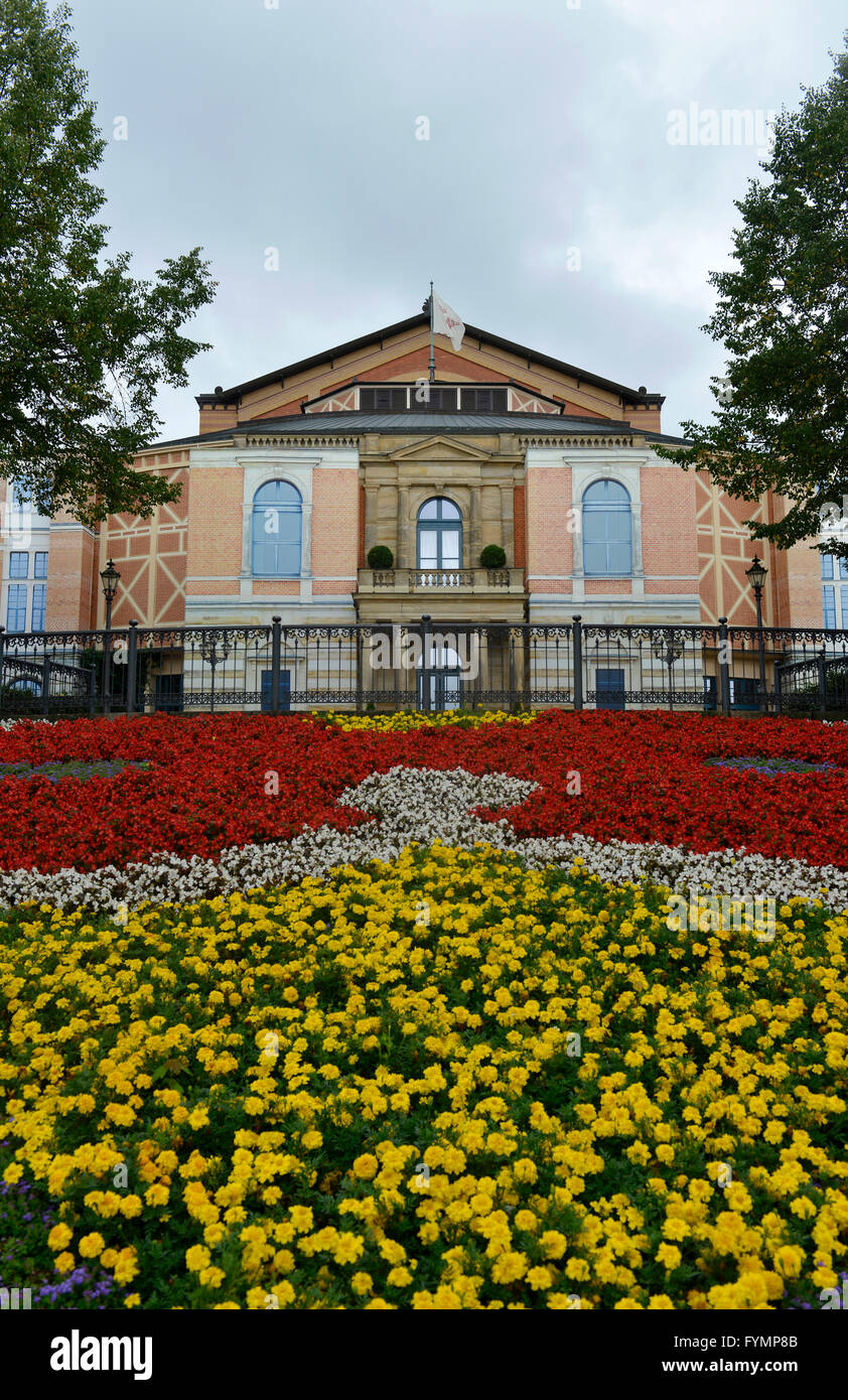 Richard-Wagner-Festspielhaus, Festspielhuegel, Bayreuth, Bayern, Deutschland Stock Photo
