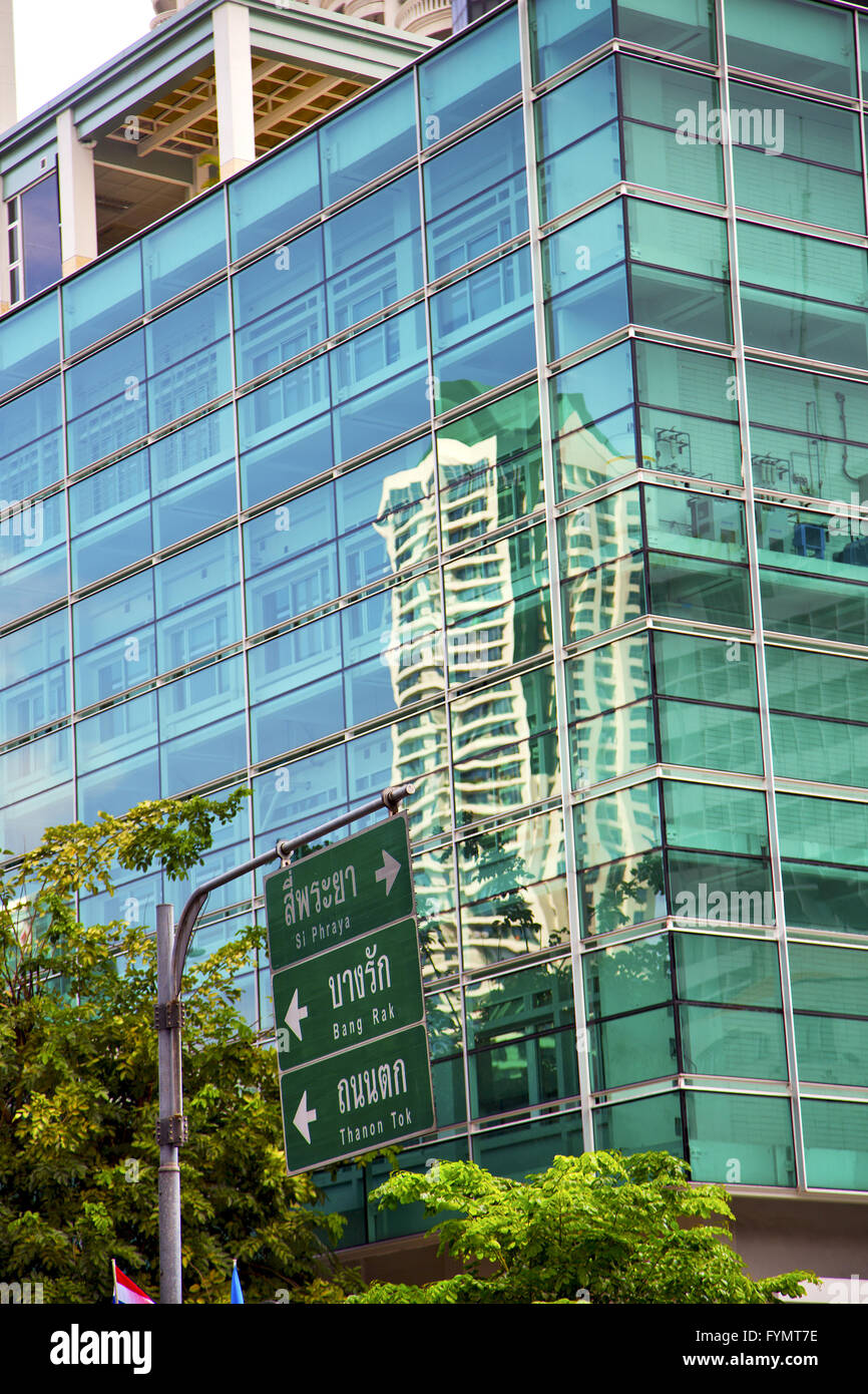 bangkok terrace thailand in office street signal Stock Photo - Alamy
