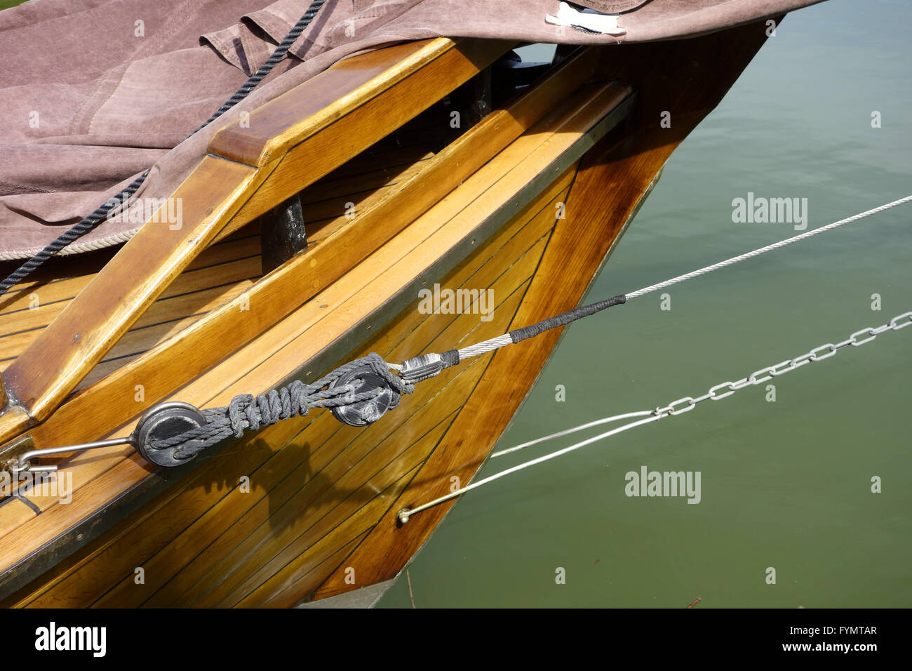bow of sailing ship Stock Photo Alamy