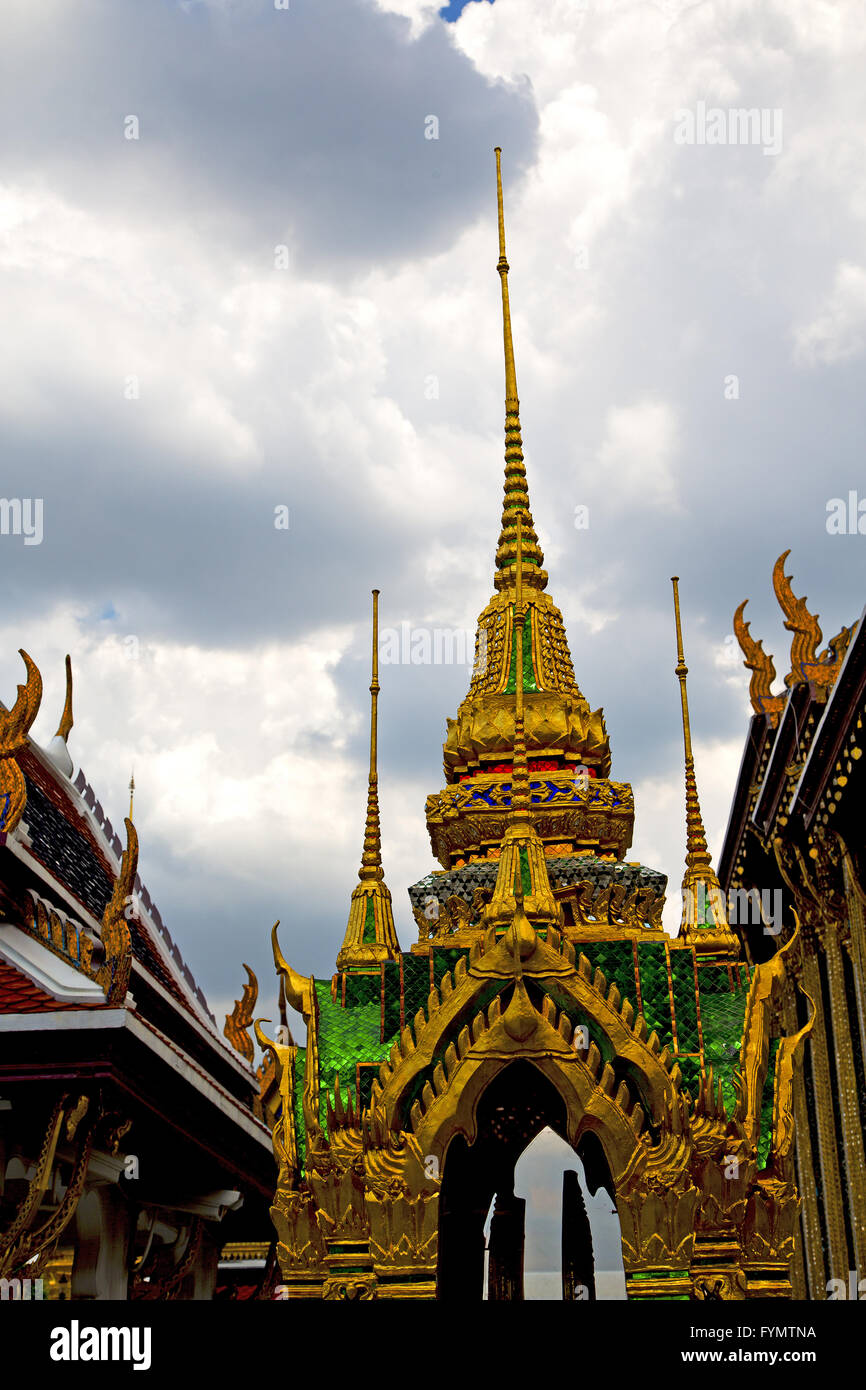 thailand asia in bangkok rain temple abstract Stock Photo - Alamy