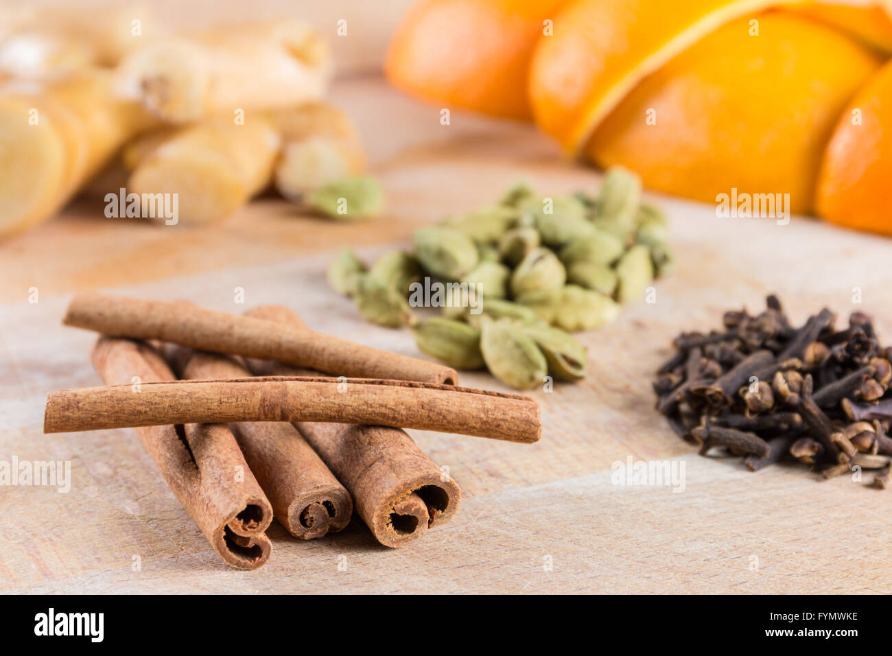 Mulled wine, gluhwein, glogg spices, cinnamon, cardamom, cloves, ginger