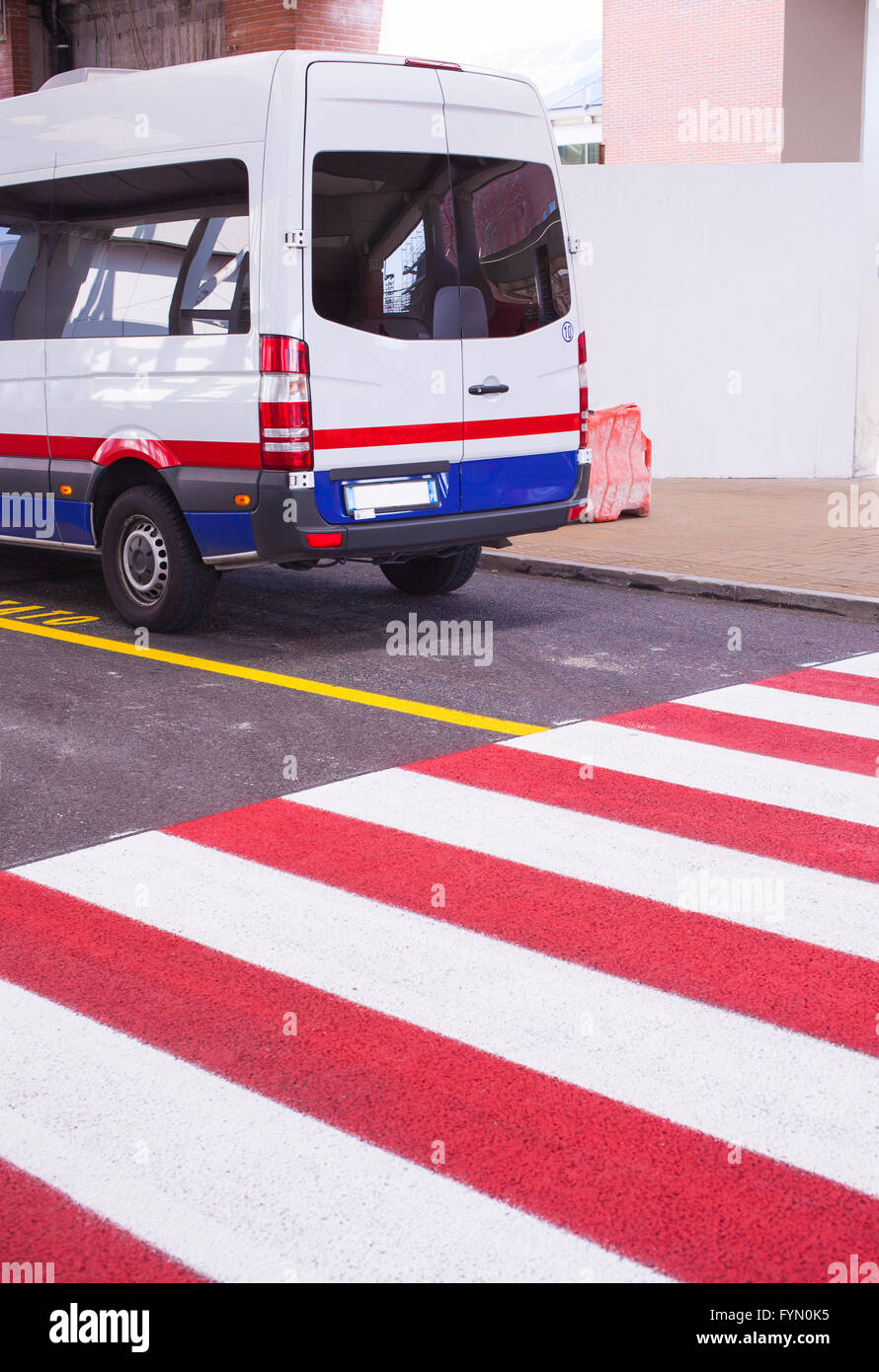 Airport shuttle van hires stock photography and images Alamy