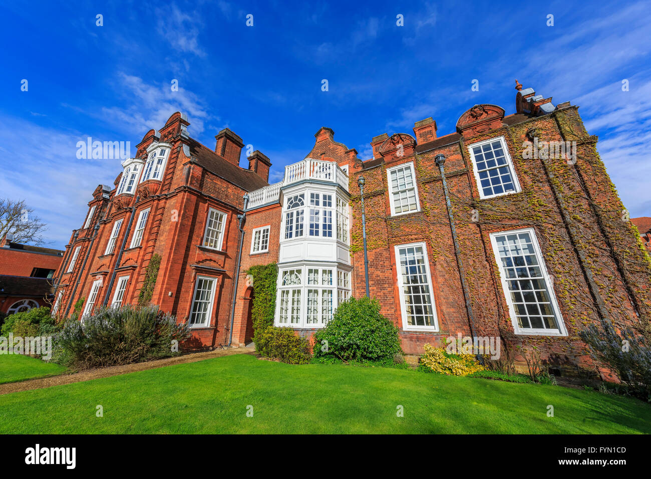 Beautiful places around the famous Newnham College at Cambridge