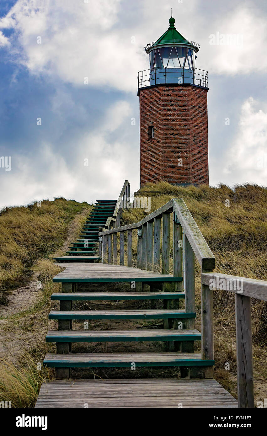 Lighthouse at Kampen - Sylt, Germany Stock Photo