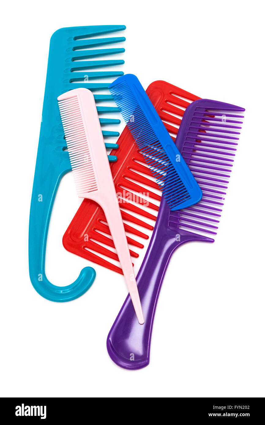 set of plastic comb Stock Photo Alamy