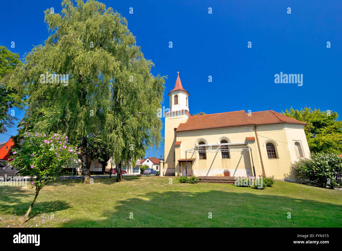 Town of Krizevci Saint Marko church Stock Photo