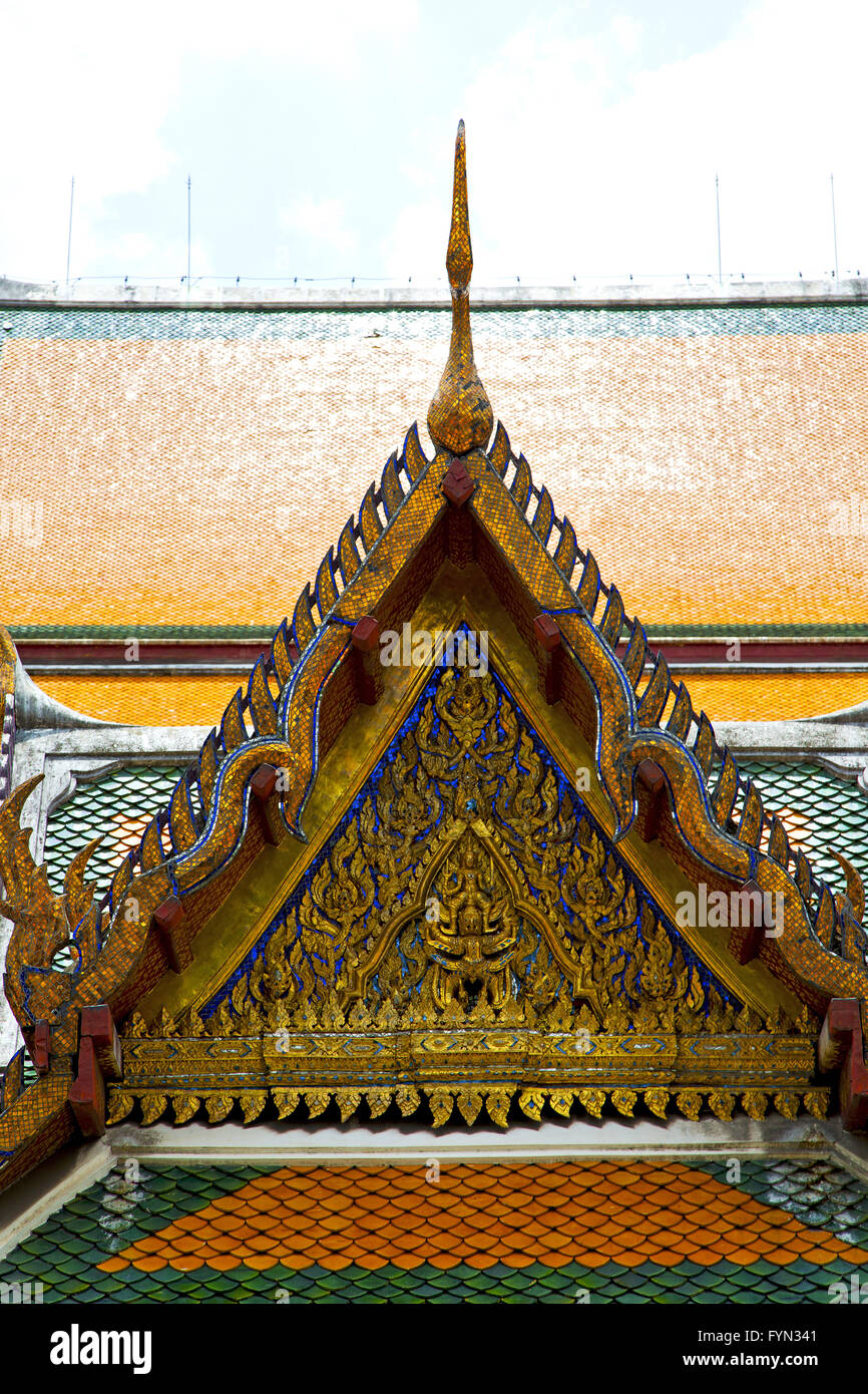 asia thailand in bangkok abstract sky and mosaic Stock Photo - Alamy