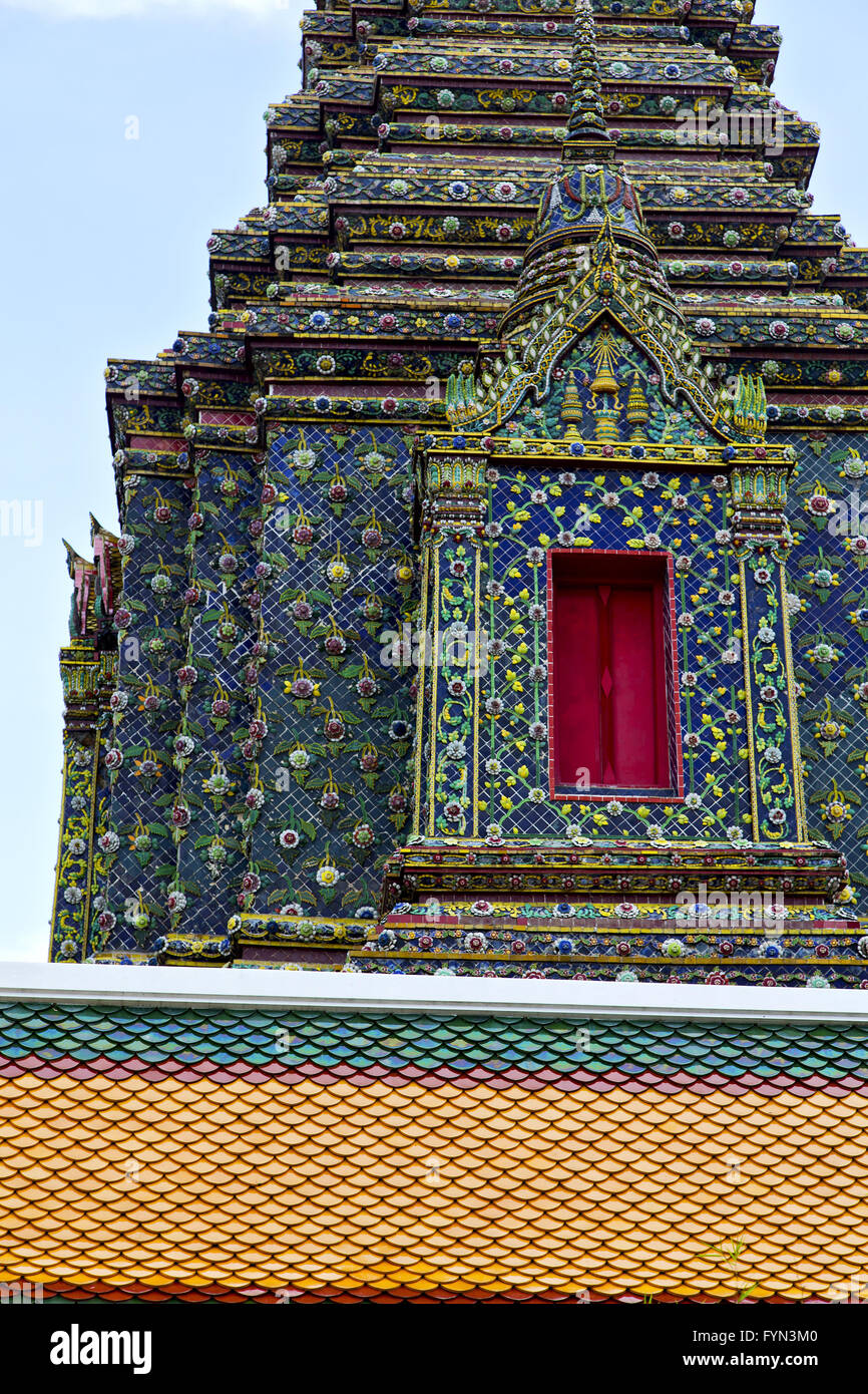 thailand bangkok in temple abstract Stock Photo - Alamy
