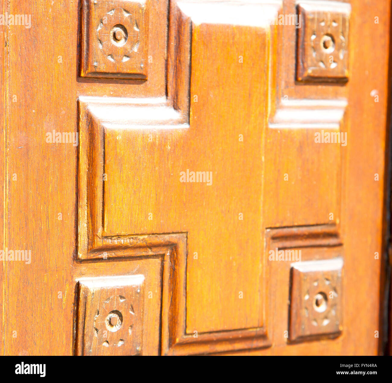 texture of a brown old door in italy europe Stock Photo - Alamy