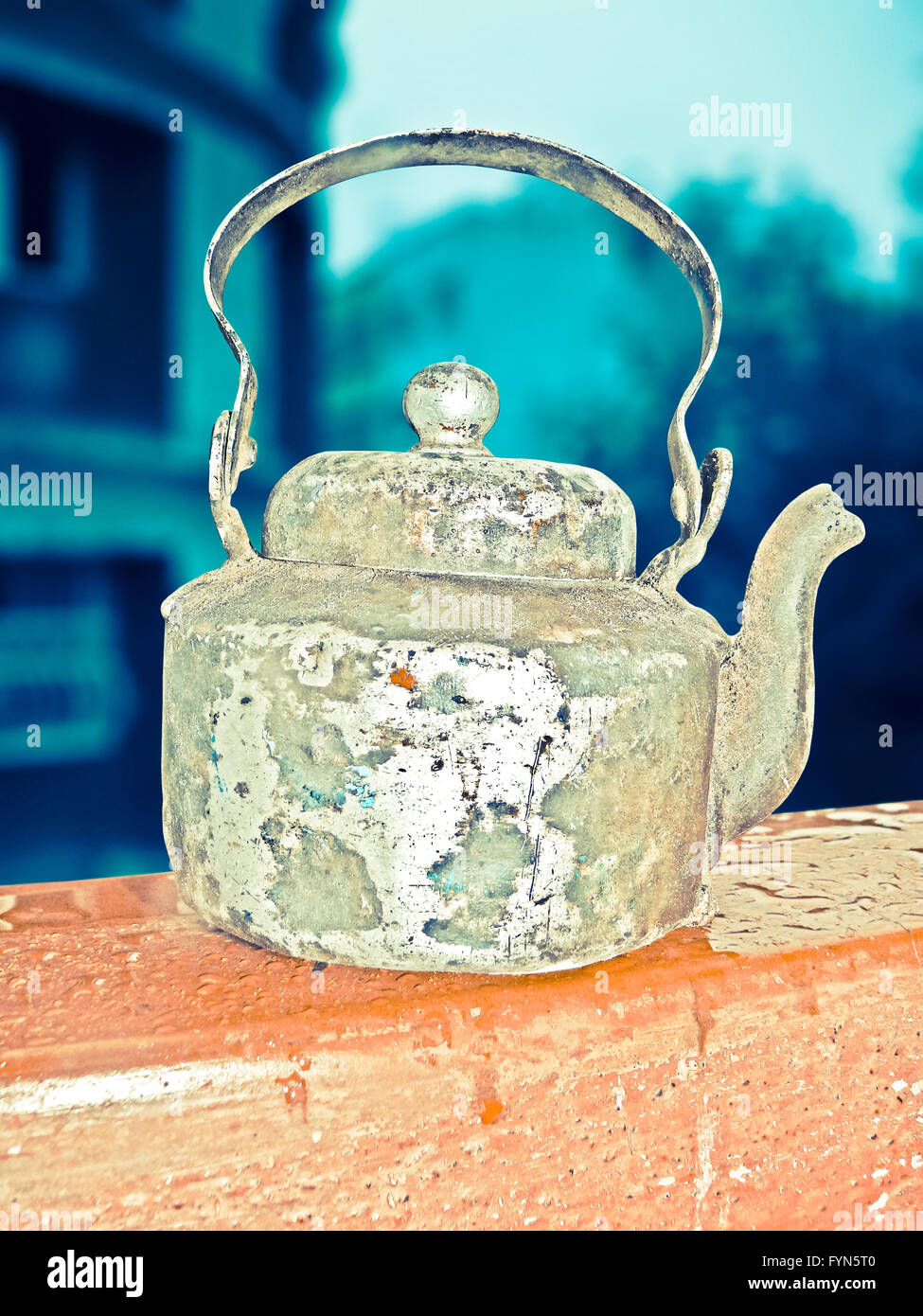 Old Teapot Stock Photo Alamy