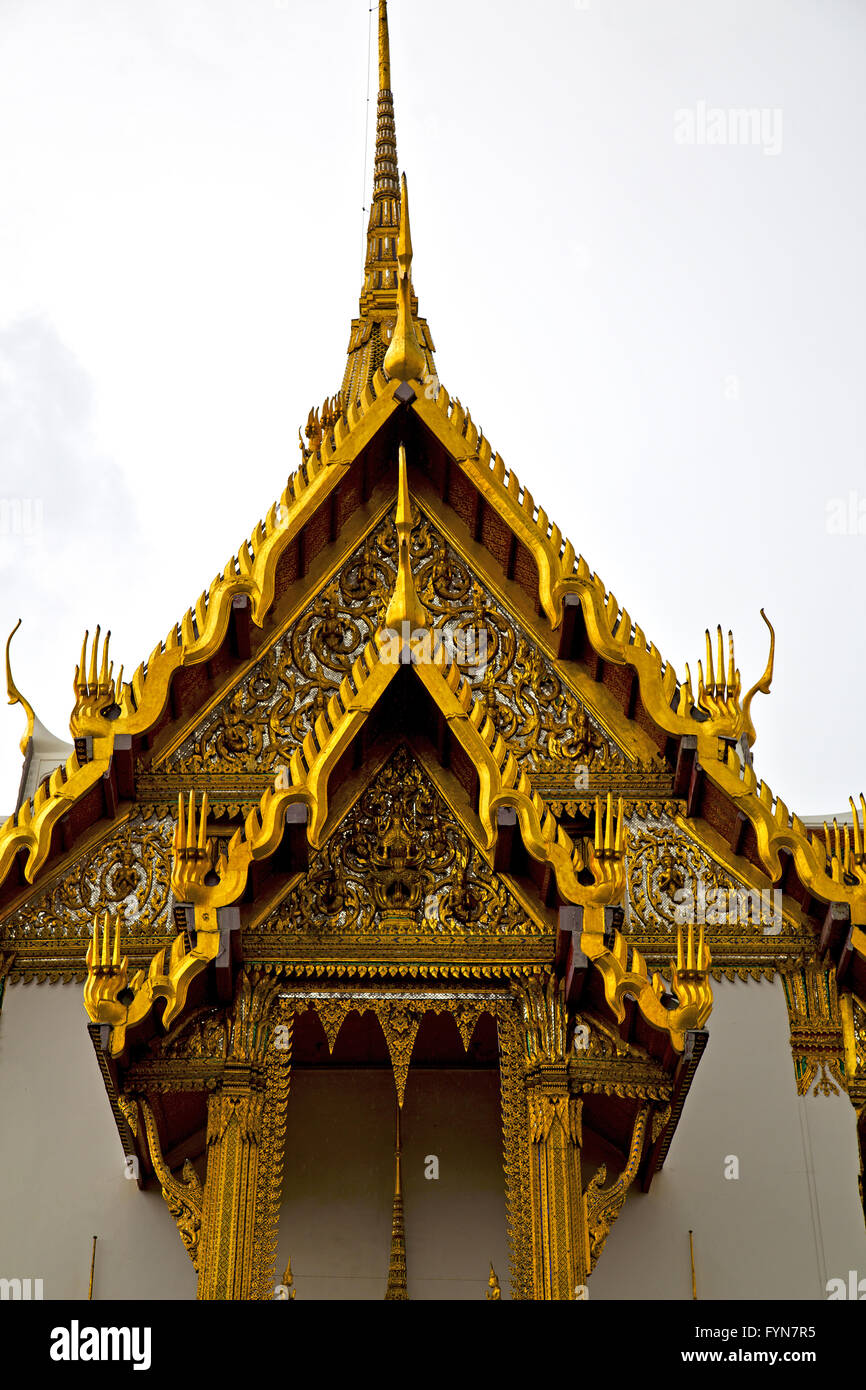 asia thailand bangkok rain temple colors religion mosaic Stock Photo ...