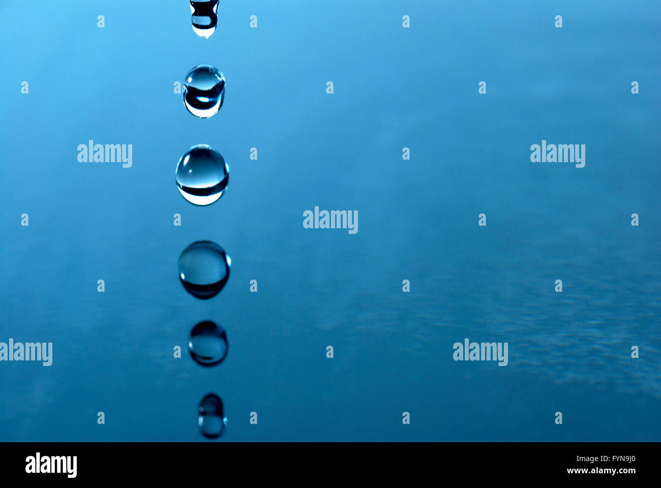 Falling Out Drop water drops are falling down Stock Photo - Alamy