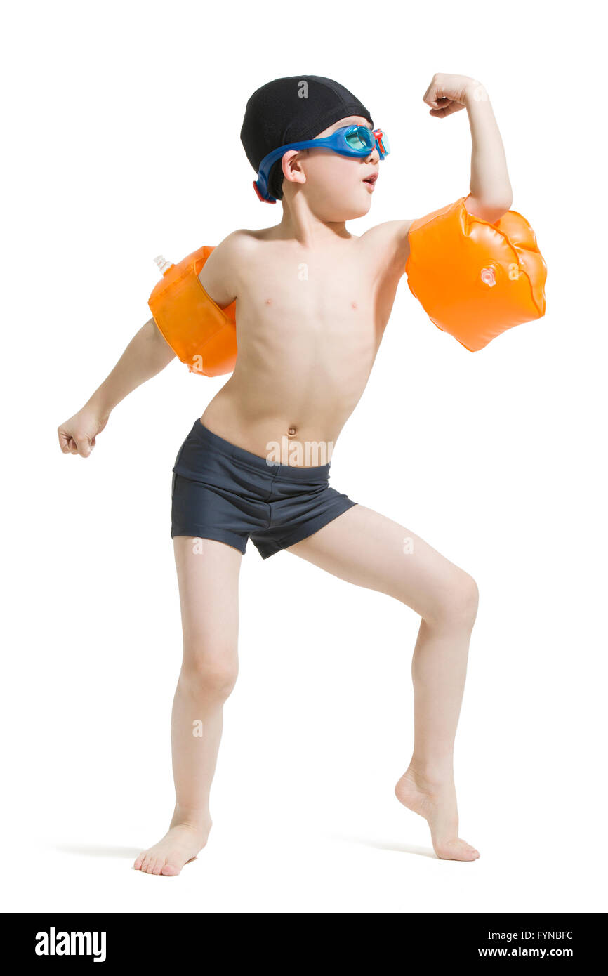 boy in swimsuit
