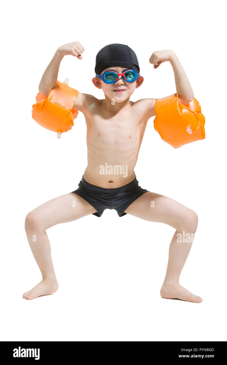 boy in swimsuit