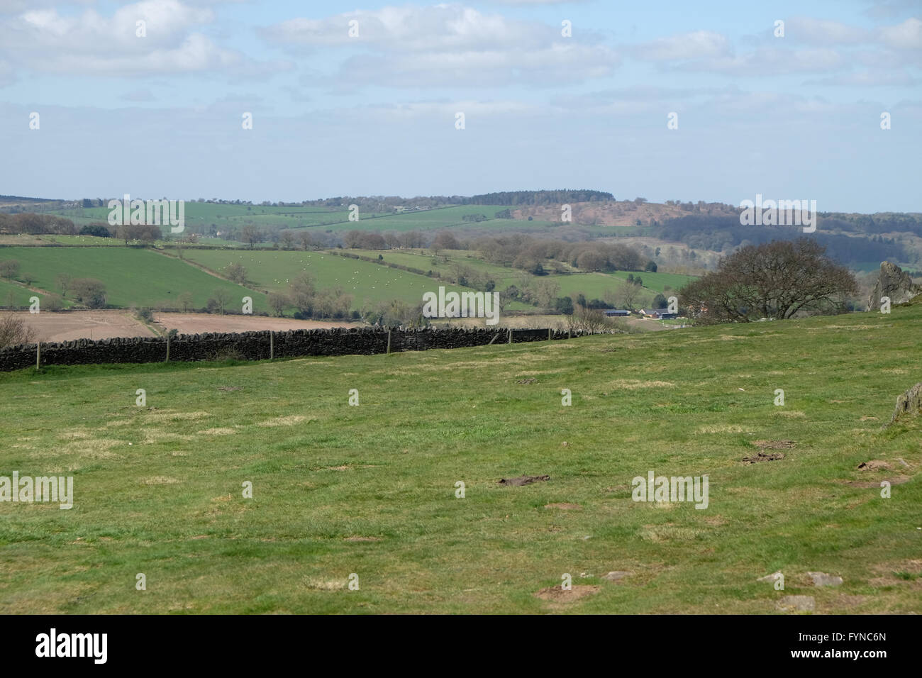 leicestershire lanscape looking from beacon hill Stock Photo