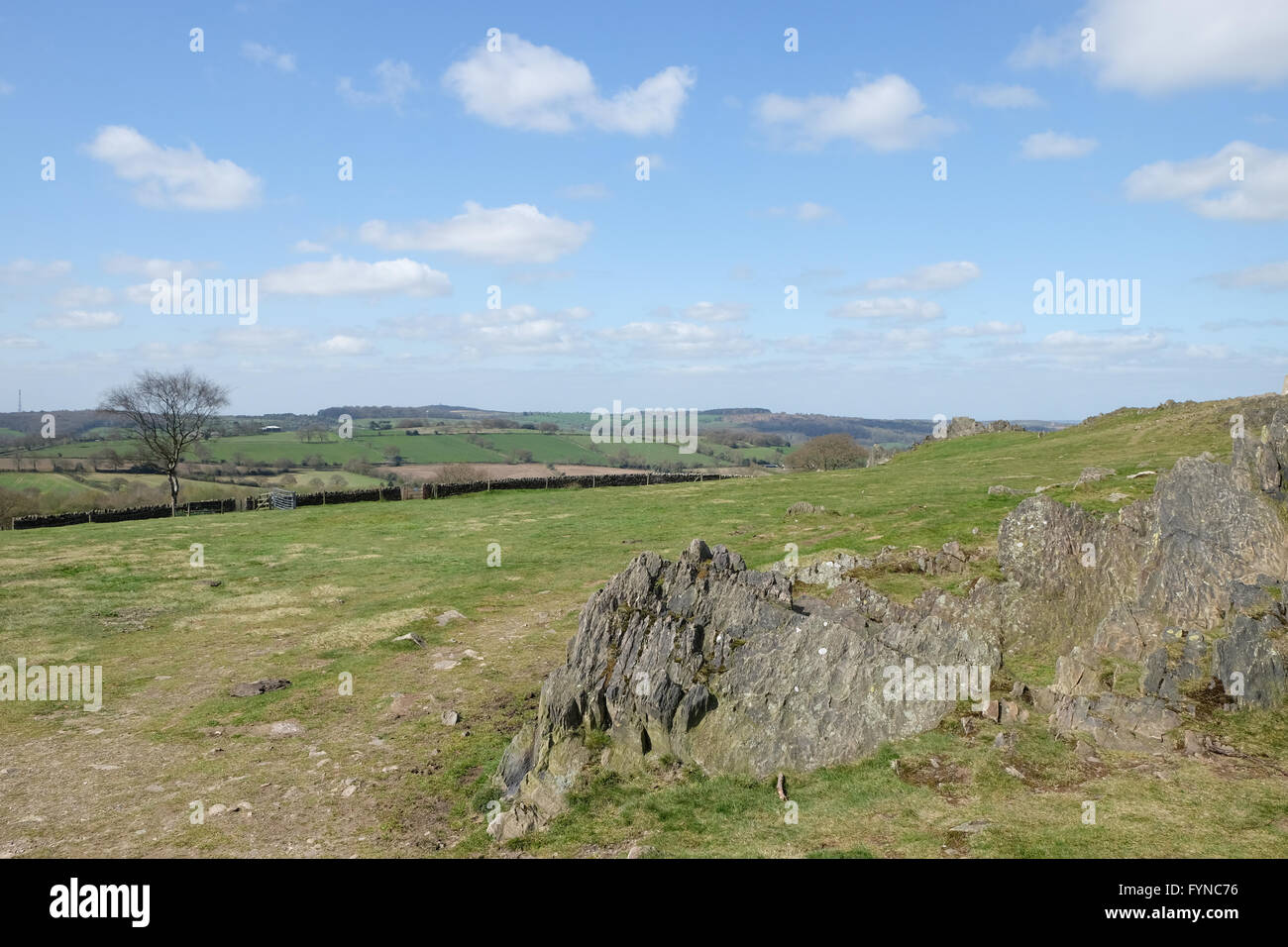 leicestershire lanscape looking from beacon hill Stock Photo