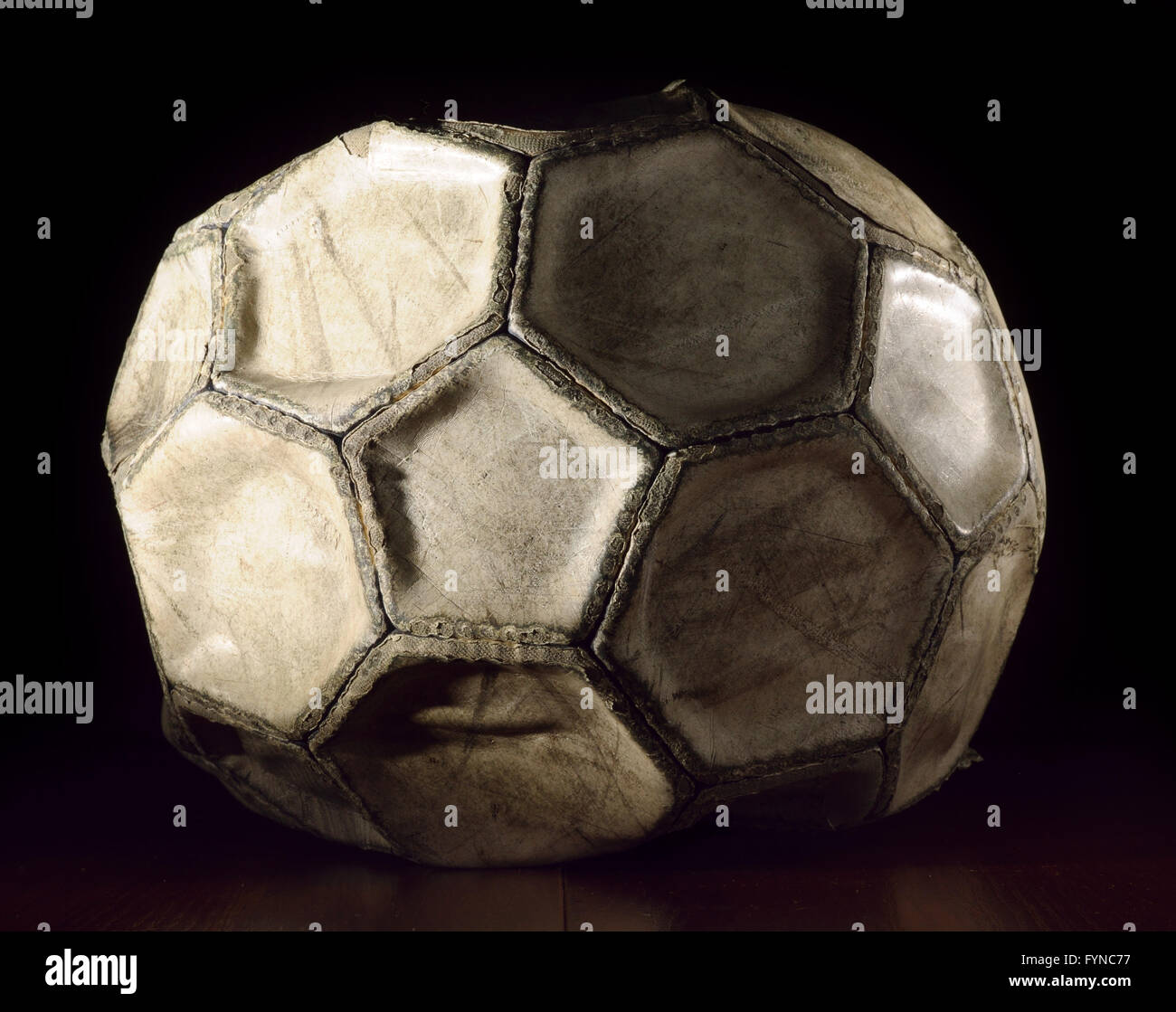 old soccer ball Stock Photo Alamy