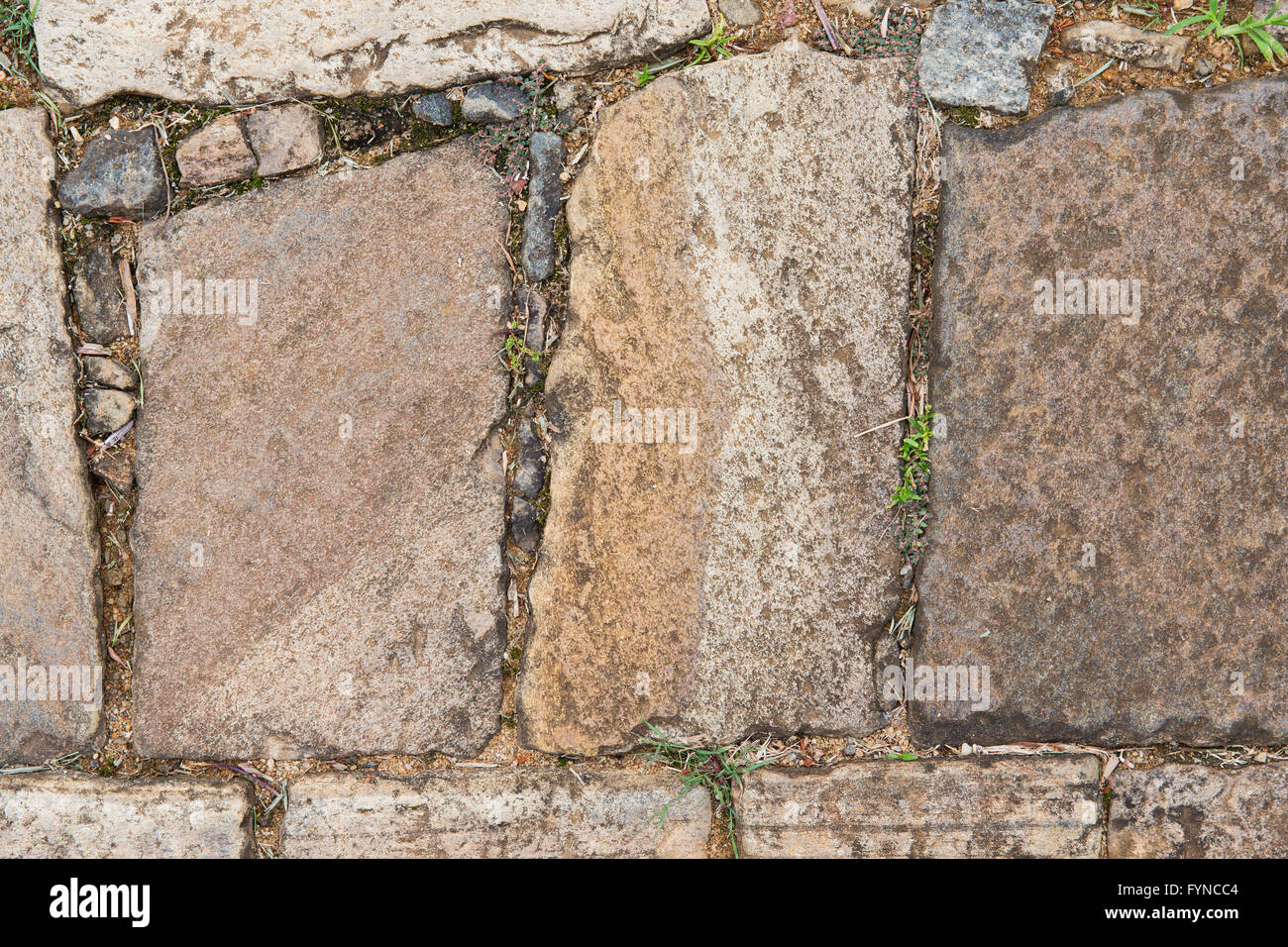 close up of paving stone outdoors Stock Photo