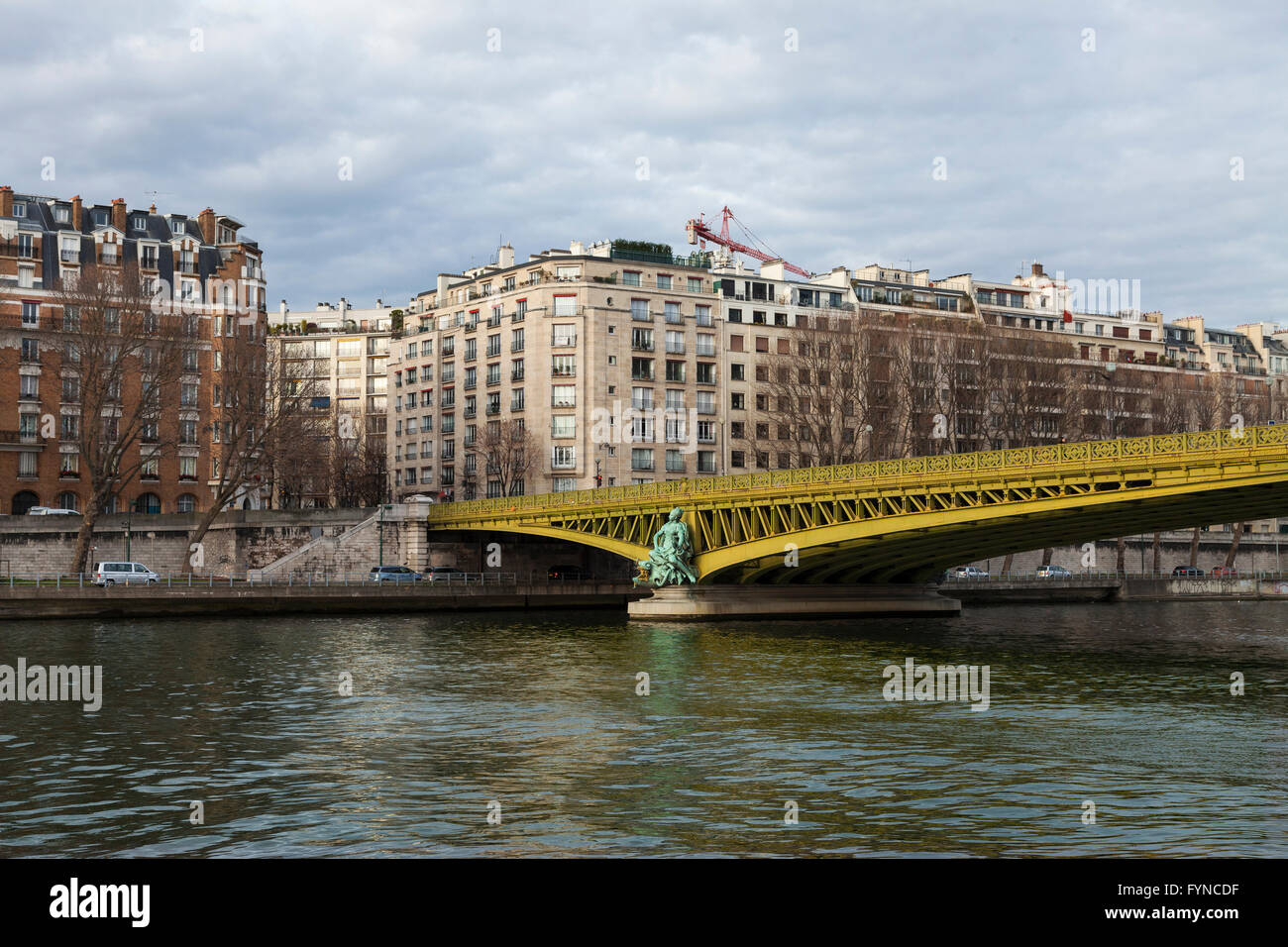 Mirabeau bridge, pont mirabeau, paris, 2015 Stock Photo