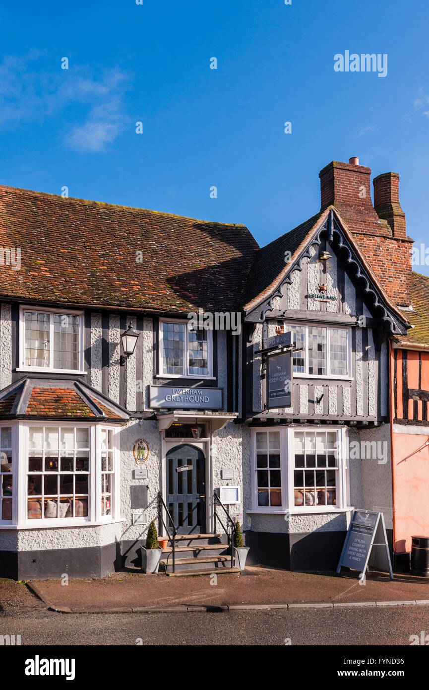 Lavenham suffolk pub greyhound hires stock photography and images Alamy