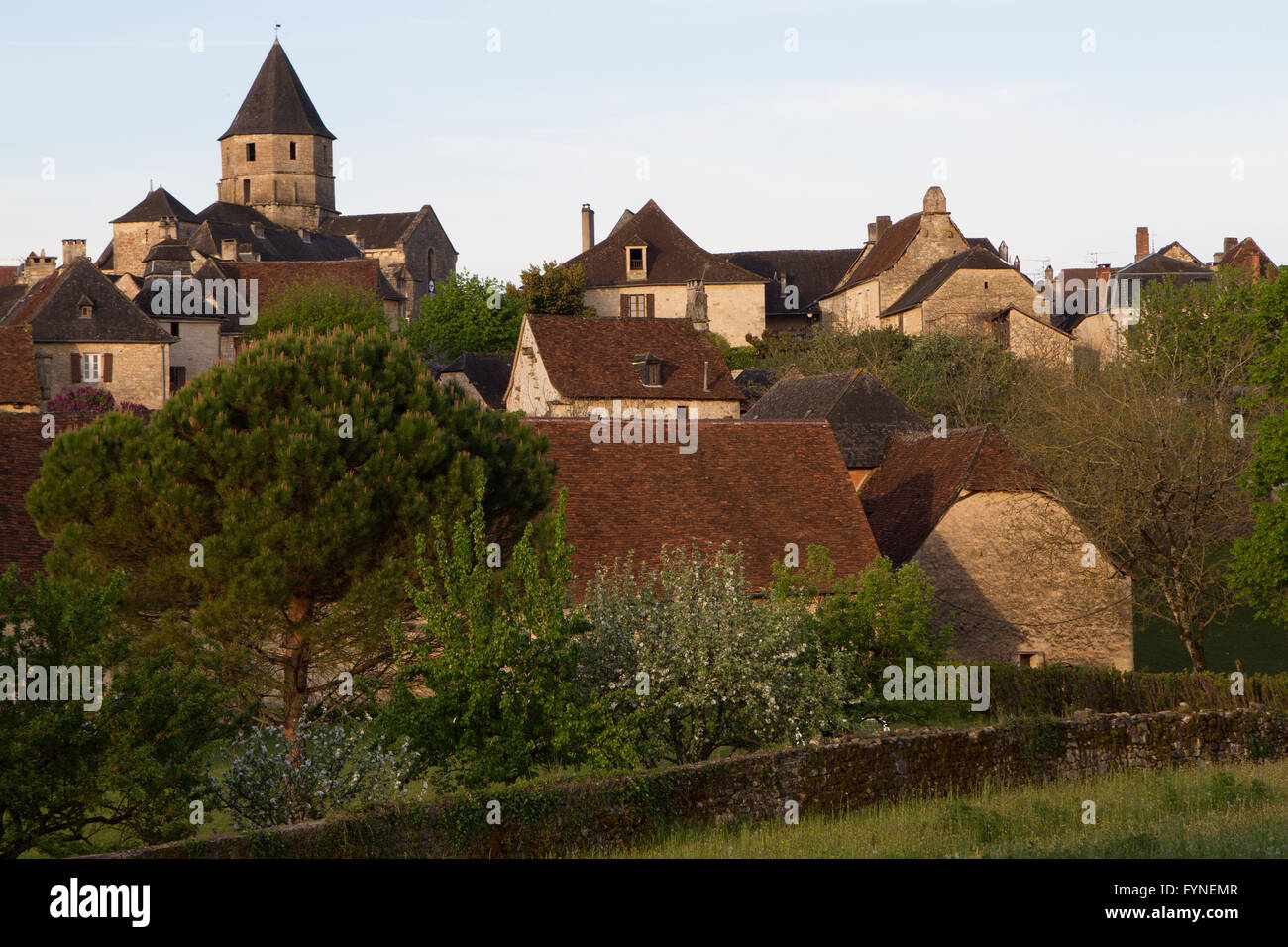 Charming village Saint Robert Corrèze Perigord South West France Stock Photo