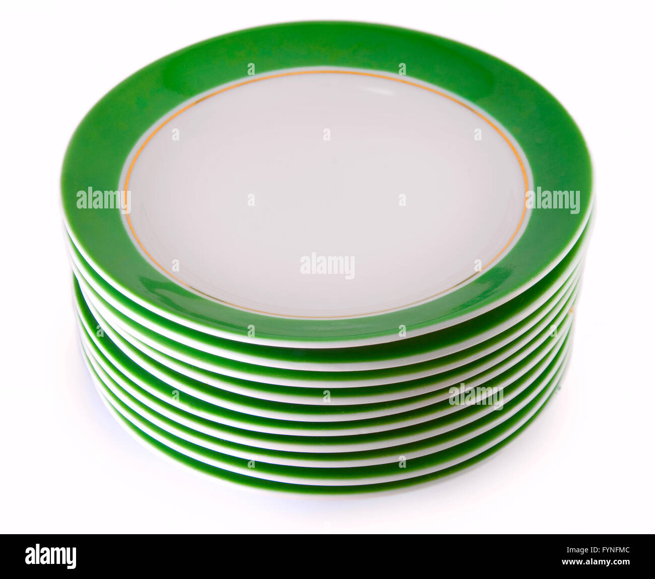 stack of plates Stock Photo Alamy