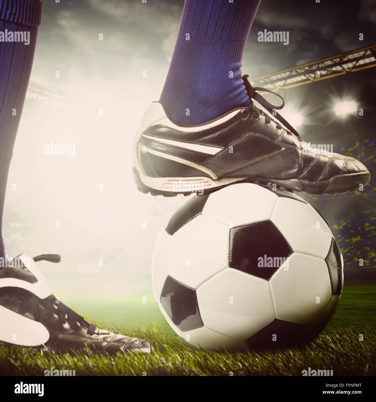 legs of a soccer player Stock Photo Alamy