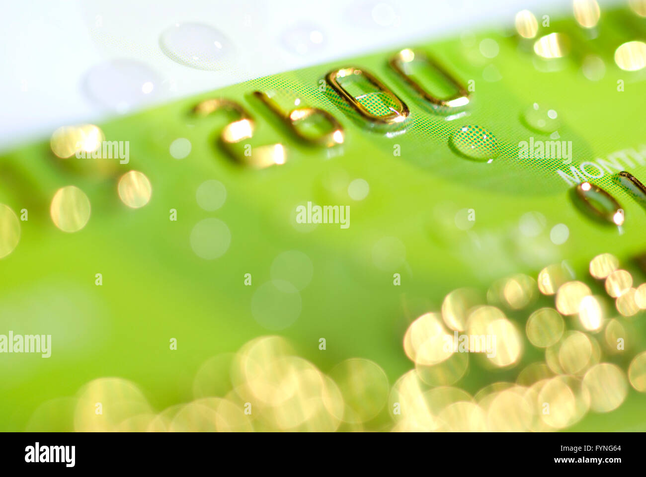 wet credit card Stock Photo Alamy
