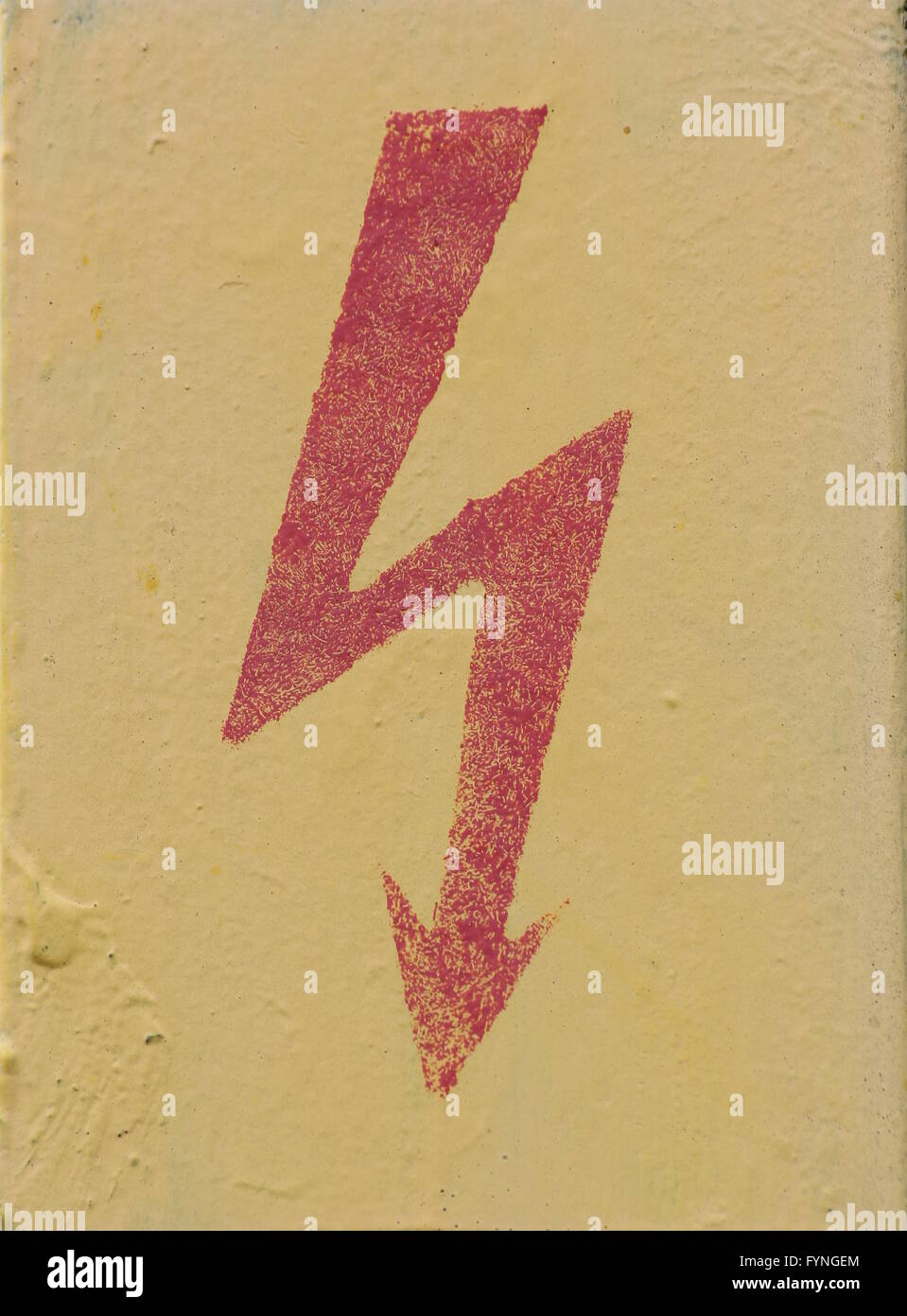 High voltage sign in Germany Stock Photo - Alamy