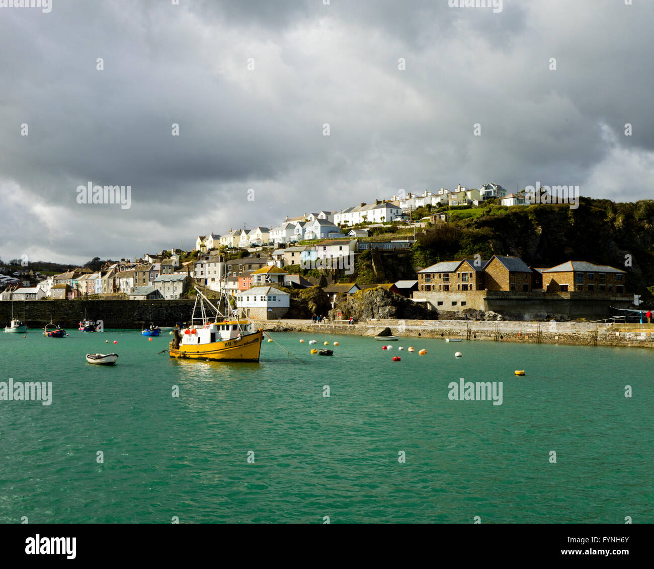 The harbour at Mevagissey in Cornwall, England UK Stock Photo