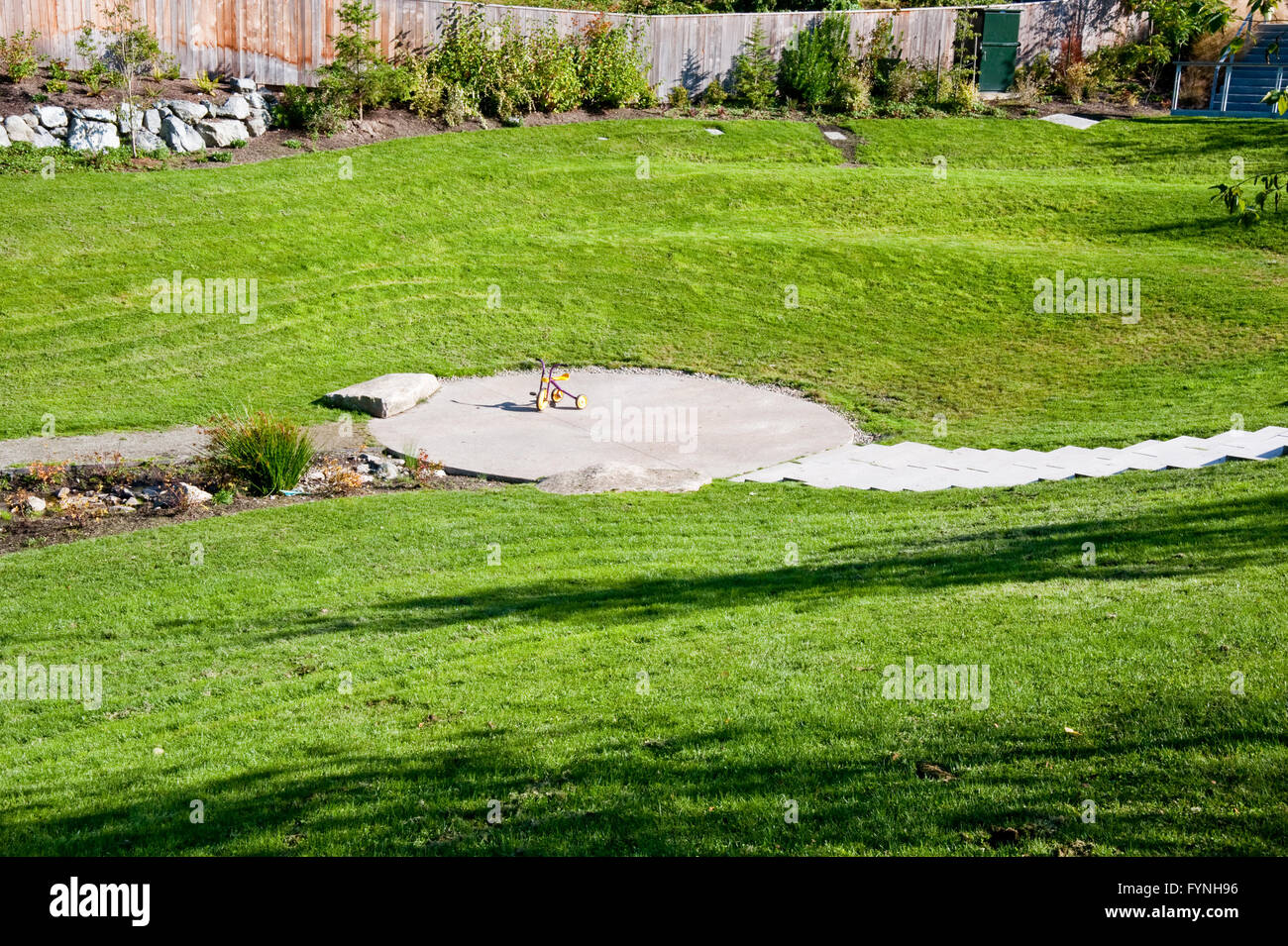 Tricycle in park Stock Photo