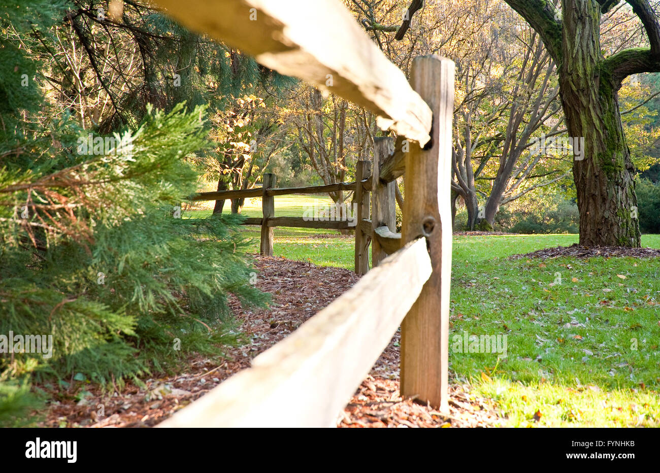 Wooden barrier wood fence hi-res stock photography and images - Alamy